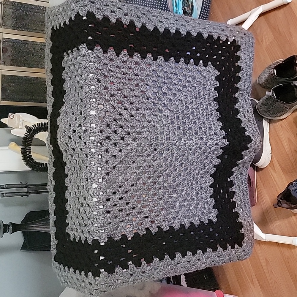 Handcrafted throw handmade crochet